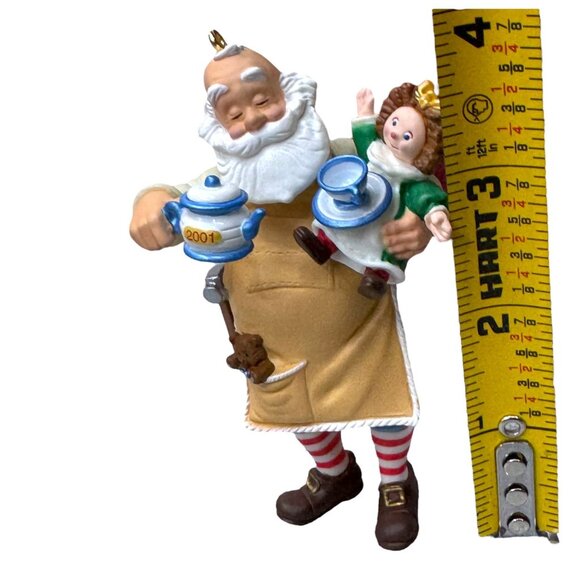 Hallmark Keepsake Lot of 3 Santa Ornament Collectors Series Vintage Christmas - Picture 7 of 8